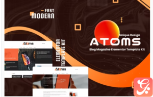 Atoms - Blog & Magazine Elementor Template Kit