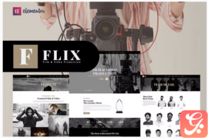 Flix - Film & Video Production Elementor Template Kit