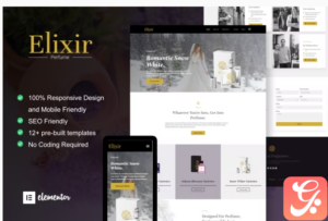 Elixir - Perfume Maker Elementor Template Kit