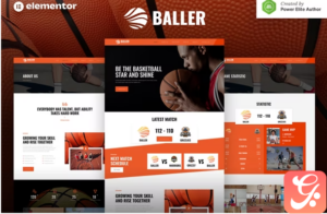 Baller – Basketball Team & Sports Club Elementor Template Kit