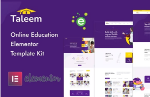 Taleem - Online Education Elementor Template Kit