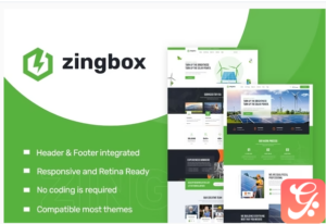 Zingbox – Wind & Solar Energy Elementor Template Kit