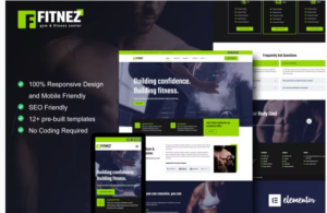 Fitnez - Fitness & Gym Elementor Template Kit