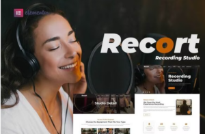Recort - Recording Studio Elementor Template Kit