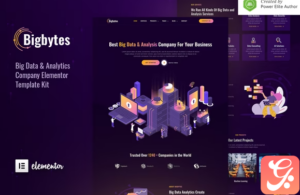 Bigbytes – Big Data & Analytics Company Elementor Template Kit