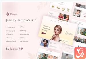 Demera | Jewelry Elementor Template Kit