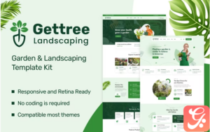 Gettree – Garden & Landscaping Elementor Template Kit