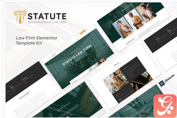 Statute Law Firm Attorney Elementor Template Kit