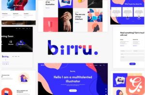Birru - Simple Portfolio Elementor Template Kit