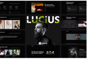Lucius - Personal Portfolio Elementor Template Kit