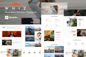 Whiz - Travel Agency Elementor Template Kit