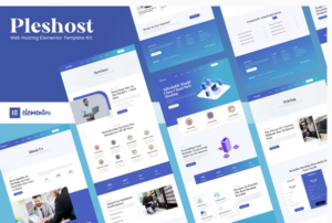 Pleshost - Cloud Web Hosting Elementor Template Kit