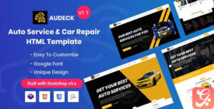 Audeck - Auto Servicing Bootstrap 5 Template