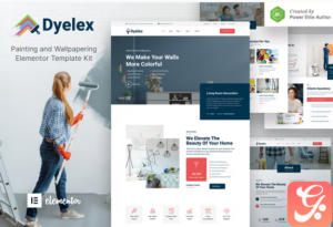 Dyelex – Painting & Wallpapering Service Elementor Template Kit