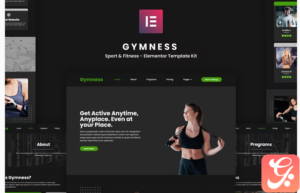 Gymness - Sport & Fitness Elementor Template Kit
