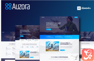 Auzora - Drone Aerial Photography Elementor Template Kit