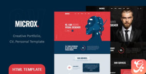 Microx - CV Resume and Personal Portfolio HTML5 Template