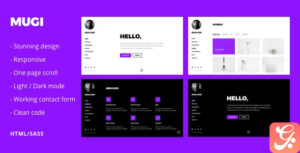 Mugi - Personal Portfolio & Resume HTML Template