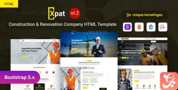 Xpat - Construction & Renovation Bootstrap 5 Template