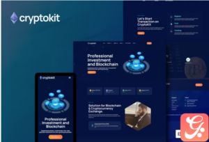 Cryptokit - Blockchain Cryptocurrency Elementor Template Kit