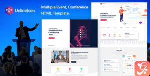 Unlimitcon - Multiple Event, Conference HTML Template.