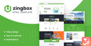 Zingbox – Wind & Solar Energy HTML Template