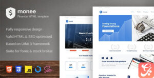 Monee – Forex and Stock Broker HTML Template