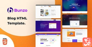 Bunzo – Blog Bootstrap 5 HTML Template