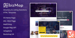 BizMap – Business Directory Listing HTML Template