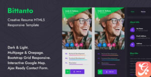 Bittanto – Creative Resume HTML5 Responsive Template
