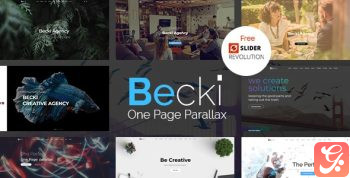 Becki – Creative Parallax One Page HTML Template