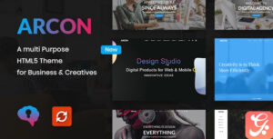 Arcon – Creative Multi-Purpose HTML Template