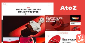 AtoZ – Blog and Magazine HTML Template