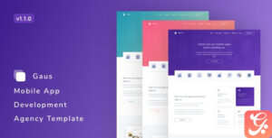 Gaus – Mobile App Development Agency Template