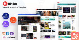 Binduz – Newspaper Blog Template