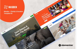 Masden Charity Donation Elementor Template Kit