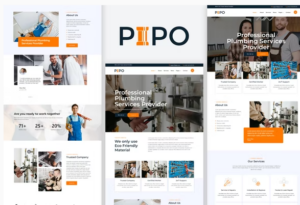 Pipo Plumber Services Elementor Template Kit
