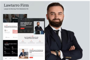 Lawtarro Attorney Law Firm Elementor Template Kit