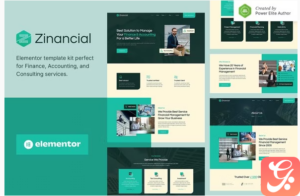 Zinancial – Finance Accounting Services Elementor Template Kit