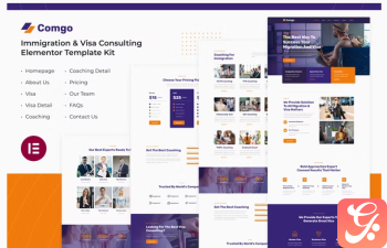 Comgo Immigration Visa Consulting Elementor Template Kit