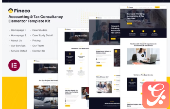 Fineco Accounting Tax Consultancy Services Elementor Template Kit
