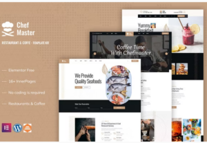 Chefmaster Restaurant Cafe Elementor Template Kit