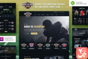 Roethlon – American Football NFL Elementor Template Kit
