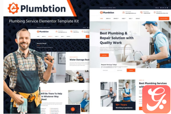 Plumbtion – Plumbing Services Elementor Template Kit