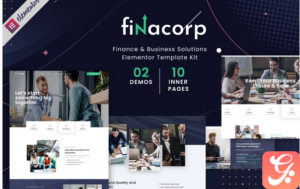 FinaCorp Finance Corporate Elementor Template Kit