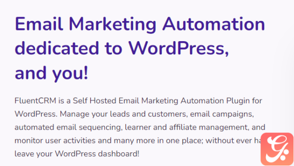FluentCRM Pro Email Marketing Automation