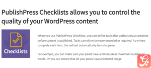 PublishPress – Checklists Pro