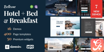 Bellevue – Hotel Bed and Breakfast Booking Calendar Theme