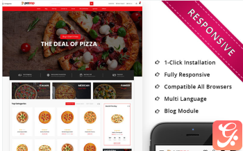 Pizzap – The Pizza Store OpenCart Template