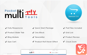 Pocket Multi-tools Store OpenCart Template